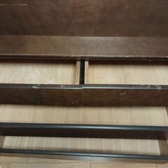 開閉式ライティングデスク　引き出し付きの画像