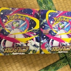 ポケモンカードメガシンフォニア BOX シュリンク付き５個とシュリンクなし2個の画像