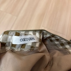 ココディール👗 チェック　ワンピース coco deal 女性服 レディース スカート　の画像