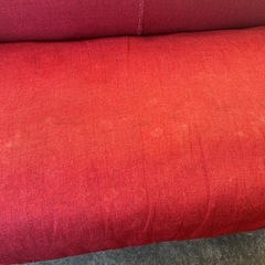 ソファ　２人がけ　Nクラウン　赤の画像