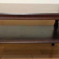 ローテーブル　サイドテーブル　木目の画像