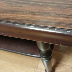 ローテーブル　サイドテーブル　木目の画像