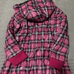 女児  140 ピンクチェック ジャンパーの画像