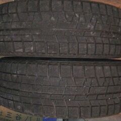 三菱アイ用スタッドレス付き鉄ホイール　前2本＋後2本セットの画像