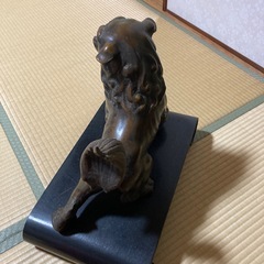 獅子 置物 　金属の画像