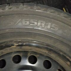 ホンダストリーム　RN1　スタッドレス付き鉄ホイール　4本の画像