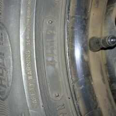 ホンダストリーム　RN1　スタッドレス付き鉄ホイール　4本の画像