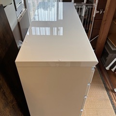 💥福岡市東区配送設置無料🌈 Pamouna パモウナ キッチンカウンター　食器棚　1200EL/SL キッチンボードの画像