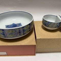 未使用　ノリタケ　盛り鉢　湯呑み×2箱の画像