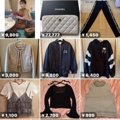 自宅でフリマ　女性のみ　レディース服、靴、バッグ、アクセサリー、小物などの画像