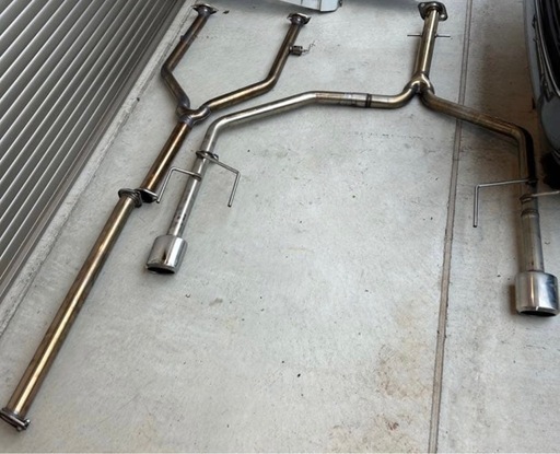 18マジェスタ UZS186ワンオフフルストレートマフラー中間リアセット