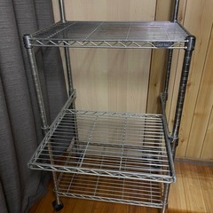 炊飯器ラック　レンジラック　スチールラックの画像
