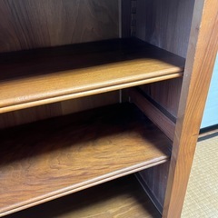 チーク材　アンティーク ブックシェルフ オープンシェルフ ビンテージ 本棚の画像