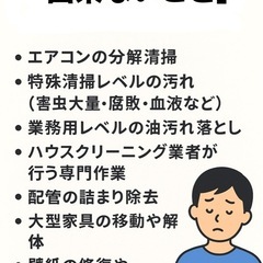 【掃除代行】お試し500円〜｜短時間OK｜盛岡市・近隣も対応の画像