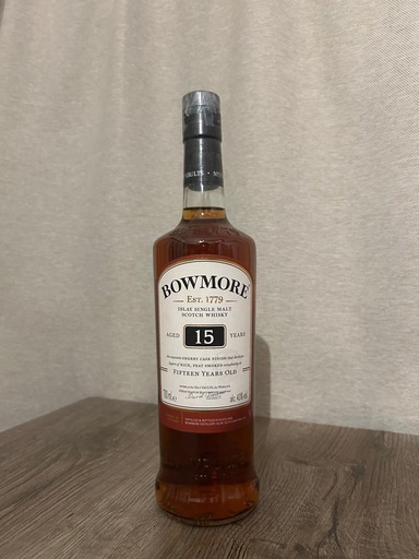 新品未開封 ボウモア15年 シェリーカスクフィニッシュ