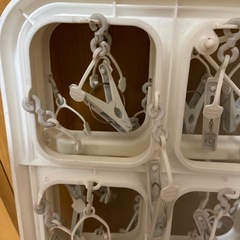 ニトリ　洗濯バサミ　難あり　角ハンガーの画像