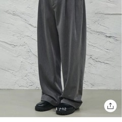 musinsa グレー スラックス mサイズの画像