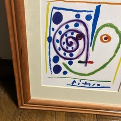 ピカソ　額付き絵　複製画の画像