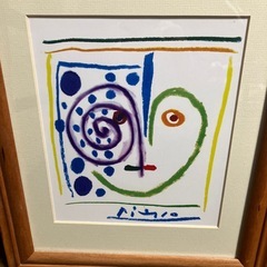 ピカソ　額付き絵　複製画の画像