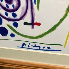 ピカソ　額付き絵　複製画の画像