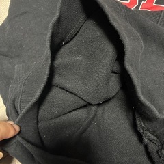 140cm 黒裏毛トレーナーの画像