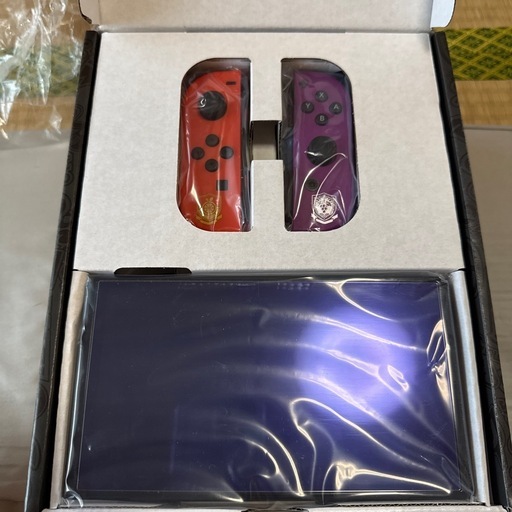 Nintendo Switch 有機EL スカーレット・バイオレット エディション 本体美品／使用1ヶ月／付属品未使用 