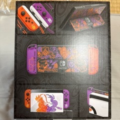 Nintendo Switch 有機EL スカーレット・バイオレット エディション 本体美品／使用1ヶ月／付属品未使用 の画像