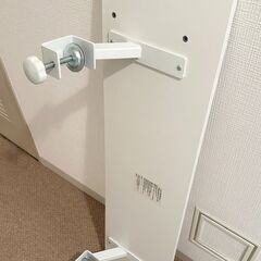 サンワサプライ クランプ式モニター台 幅100cm（100-MR183W）白 中古の画像