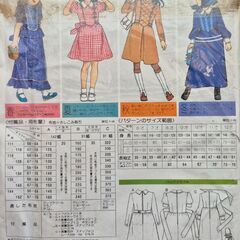 レトロ　型紙　子供服　ワンピースの画像