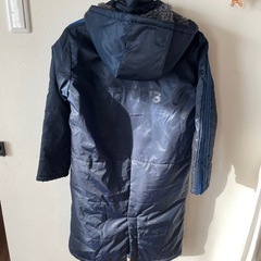 ベンチコート　150 アディダス　サッカーの画像