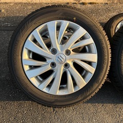 24年製造 バリ山 スタッドレス ヨコハマ 155/65-14 軽自動車 汎用サイズ ススキの画像