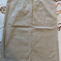 無印良品　スカート　コーデュロイ　ベージュの画像