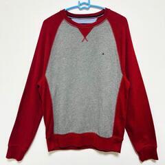 【美品 / トミーヒルフィガー】00s スウェット ラグラン長袖 バイカラー Mの画像