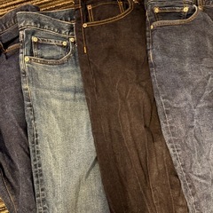 【早め引き取り希望】gu、ユニクロメンズデニム4点セットの画像