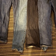 【早め引き取り希望】gu、ユニクロメンズデニム4点セットの画像