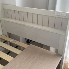 【ニトリ】シングルベッドフレーム／収納付き／解体済み／引き取り限定の画像