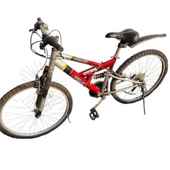 マウンテンバイク 2台セット フルサス 26インチ 自転車 K11001の画像