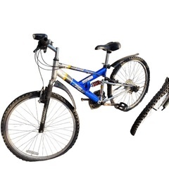 マウンテンバイク 2台セット フルサス 26インチ 自転車 K11001の画像