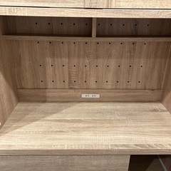 LOWYA食器棚 ガラス扉付き オークの画像