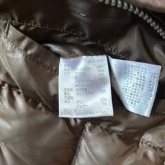 ブラウンダウンジャケットMサイズの画像