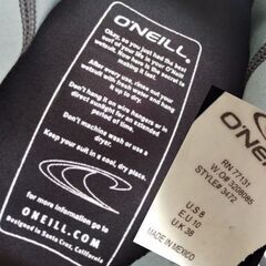 O'Neill タッパー ☆美品/サーフィン/sup/マリンスポーツ/ウエットスーツの画像