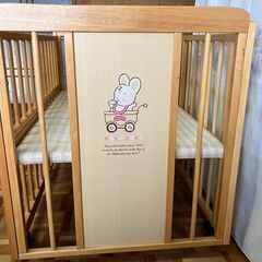 栃木乗物工業　木製ベビーベッドの画像