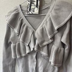 ニットカーディガン⭐︎短め可愛いの画像