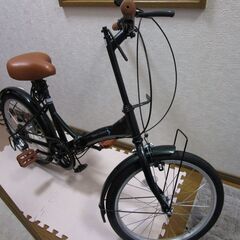 シマノ社製６段変速機付　折りたたみ自転車（２０インチ）です。の画像