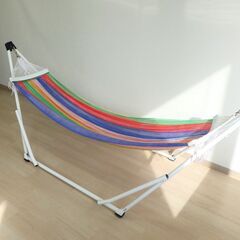 ハンモック（レインボー・自立式）【小金井市民限定】（小金井市再生家具）品番：11-03-13 ※新規優先の画像