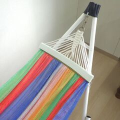 ハンモック（レインボー・自立式）【小金井市民限定】（小金井市再生家具）品番：11-03-13 ※新規優先の画像