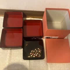 重箱　会津塗り　３段おせち　の画像