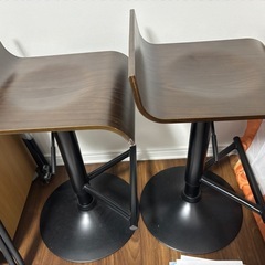 「11／22まで」カウンターチェア　2脚の画像
