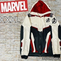 【MARVEL】アベンジャーズ4 量子戦闘服 イメージ 長袖パーカー フード付きの画像