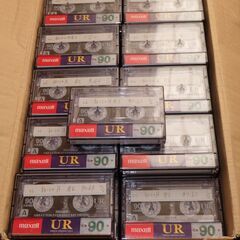 中古 マクセル maxell UR90 90分テープ 11巻パック x10 110本 セット まとめて @1の画像